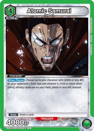 Atomic Samurai (UE06BT/OPM-1-038) [UE06BT: One Punch Man] Foil - Deck Out Gaming