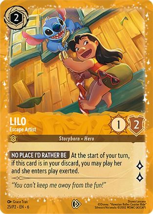 Lilo - Escape Artist (25) [Disney Lorcana Promo Cards] Holofoil - Deck Out Gaming