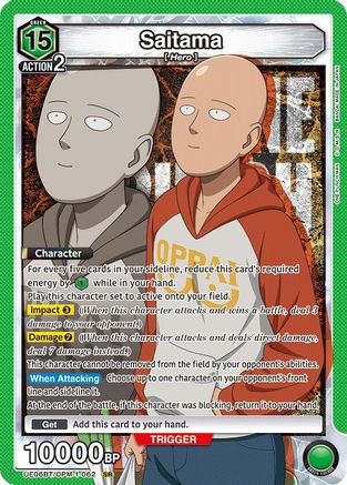 Saitama (062) (UE06BT/OPM-1-062) [UE06BT: One Punch Man] Foil - Deck Out Gaming