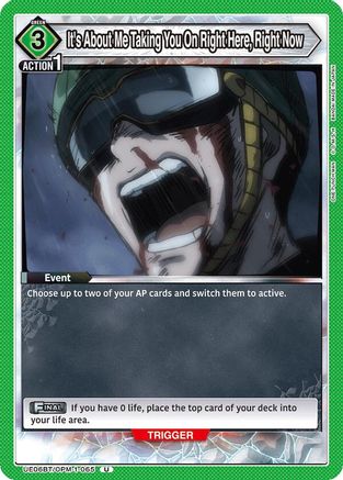 It's About Me Taking You On Right Here, Right Now (UE06BT/OPM-1-065) [UE06BT: One Punch Man] - Deck Out Gaming