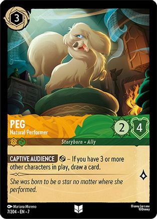 Peg - Natural Performer (7/204) [Archazias Island] - Deck Out Gaming