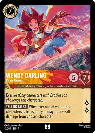 Wendy Darling - Pirate Queen (12/204) [Archazias Island] - Deck Out Gaming