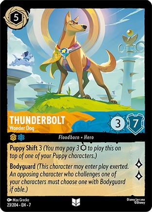 Thunderbolt - Wonder Dog (23/204) [Archazias Island] Cold Foil - Deck Out Gaming