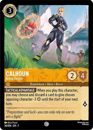 Calhoun - Battle-Tested (36/204) [Archazias Island] Cold Foil - Deck Out Gaming