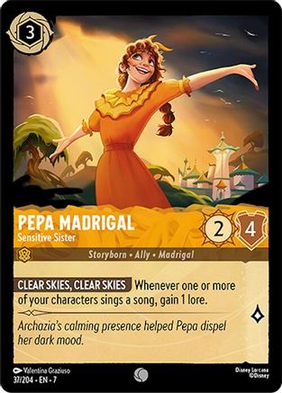 Pepa Madrigal - Sensitive Sister (37/204) [Archazias Island] - Deck Out Gaming