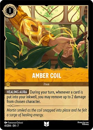 Amber Coil (41/204) [Archazias Island] Cold Foil - Deck Out Gaming