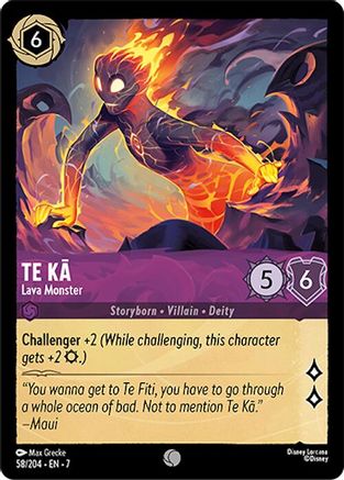 Te Ka - Lava Monster (58/204) [Archazias Island] Cold Foil - Deck Out Gaming