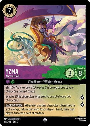 Yzma - Above It All (68/204) [Archazias Island] Cold Foil - Deck Out Gaming