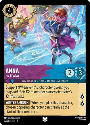 Anna - Ice Breaker (72/204) [Archazias Island] Cold Foil - Deck Out Gaming