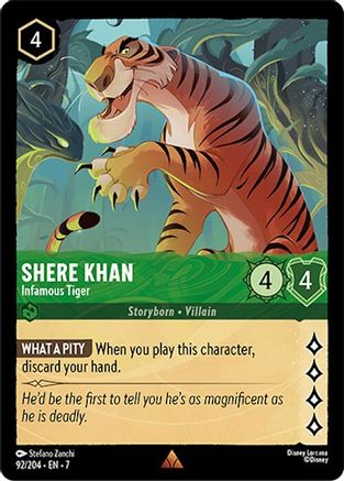 Shere Khan - Infamous Tiger (92/204) [Archazias Island] - Deck Out Gaming