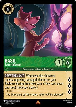 Basil - Secret Informer (93/204) [Archazias Island] - Deck Out Gaming