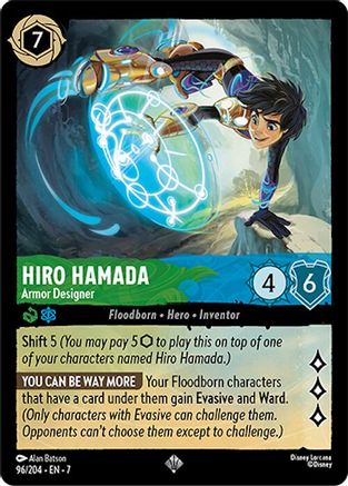 Hiro Hamada - Armor Designer (96/204) [Archazias Island] Cold Foil - Deck Out Gaming