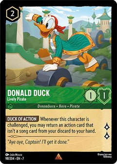 Donald Duck - Lively Pirate (98/204) [Archazias Island] Cold Foil - Deck Out Gaming