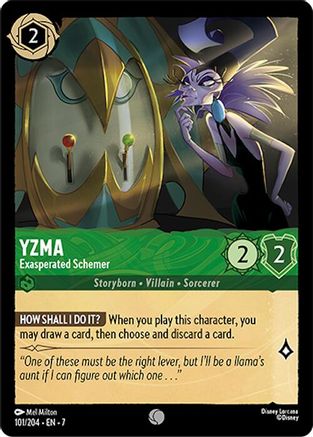 Yzma - Exasperated Schemer (101/204) [Archazias Island] Cold Foil - Deck Out Gaming