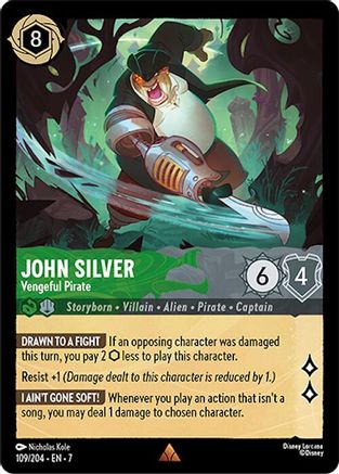 John Silver - Vengeful Pirate (109/204) [Archazias Island] - Deck Out Gaming