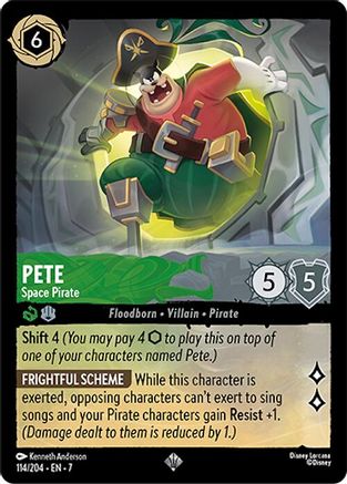 Pete - Space Pirate (114/204) [Archazias Island] Cold Foil - Deck Out Gaming