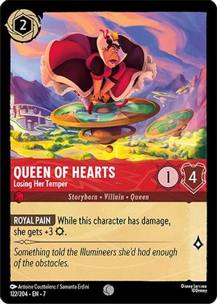 Queen of Hearts - Losing Her Temper (122/204) [Archazias Island] Cold Foil - Deck Out Gaming