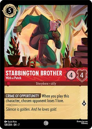 Stabbington Brother - With a Patch (128/204) [Archazias Island] Cold Foil - Deck Out Gaming