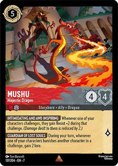 Mushu - Majestic Dragon (137/204) [Archazias Island] Cold Foil - Deck Out Gaming