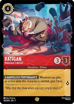 Ratigan - Nefarious Criminal (143/204) [Archazias Island] Cold Foil - Deck Out Gaming