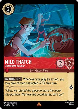 Milo Thatch - Undaunted Scholar (145/204) [Archazias Island] - Deck Out Gaming