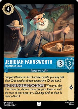 Jebidiah Farnsworth - Expedition Cook (174/204) [Archazias Island] - Deck Out Gaming