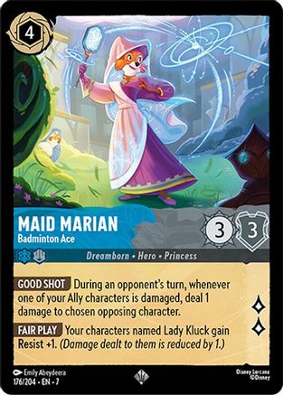 Maid Marian - Badminton Ace (176/204) [Archazias Island] Cold Foil - Deck Out Gaming