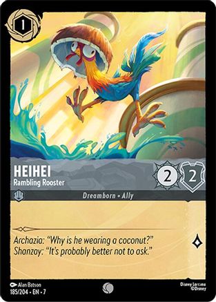 Heihei - Rambling Rooster (185/204) [Archazias Island] Cold Foil - Deck Out Gaming