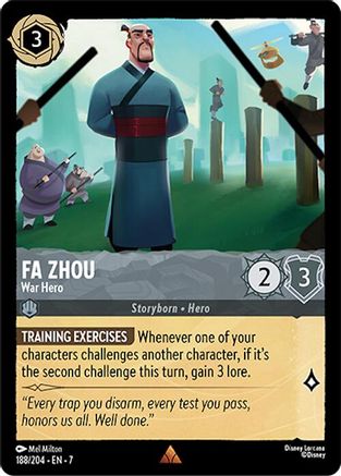 Fa Zhou - War Hero (188/204) [Archazias Island] - Deck Out Gaming