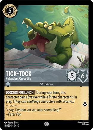 Tick-Tock - Relentless Crocodile (191/204) [Archazias Island] Cold Foil - Deck Out Gaming