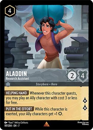 Aladdin - Research Assistant (197/204) [Archazias Island] - Deck Out Gaming