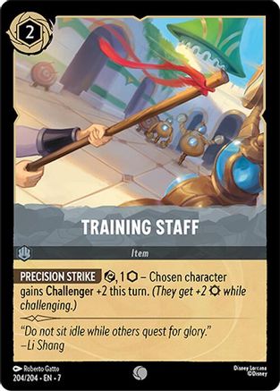 Training Staff (204/204) [Archazias Island] Cold Foil - Deck Out Gaming