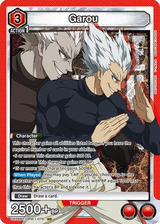 Garou (076) (UE06BT/OPM-1-076) [UE06BT: One Punch Man] Foil - Deck Out Gaming