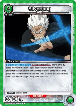 Silverfang (110) (UE06BT/OPM-1-110) [UE06BT: One Punch Man] Foil - Deck Out Gaming