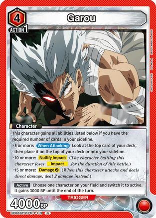 Garou (113) (UE06BT/OPM-1-113) [UE06BT: One Punch Man] Foil - Deck Out Gaming