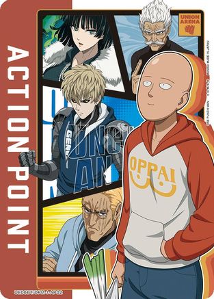 Action Point Card (AP02) (UE06BT/OPM-1-AP02) [UE06BT: One Punch Man] Foil - Deck Out Gaming