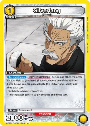 Silverfang (008) (UE06ST/OPM-1-008) [UE06ST: One Punch Man Starter Deck] - Deck Out Gaming