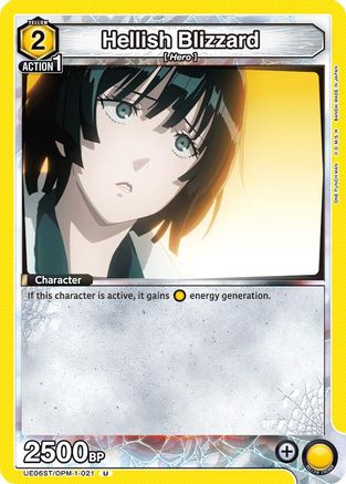 Hellish Blizzard (021) (UE06ST/OPM-1-021) [UE06ST: One Punch Man Starter Deck] - Deck Out Gaming