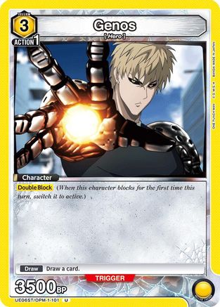 Genos (101) (UE06ST/OPM-1-101) [UE06ST: One Punch Man Starter Deck] - Deck Out Gaming