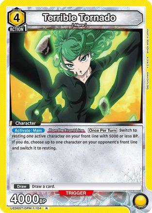 Terrible Tornado (104) (UE06ST/OPM-1-104) [UE06ST: One Punch Man Starter Deck] - Deck Out Gaming