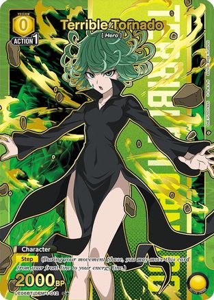 Terrible Tornado (012) (C*) (UE06BT/OPM-1-012) [UE06BT: One Punch Man] Foil - Deck Out Gaming