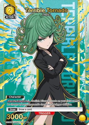 Terrible Tornado (014) (R*) (UE06BT/OPM-1-014) [UE06BT: One Punch Man] Foil - Deck Out Gaming