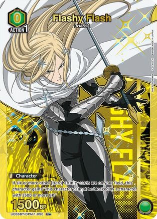Flashy Flash (U*) (UE06BT/OPM-1-050) [UE06BT: One Punch Man] Foil - Deck Out Gaming