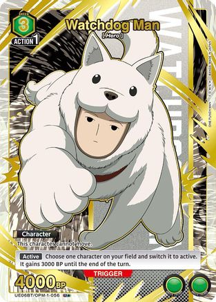 Watchdog Man (U*) (UE06BT/OPM-1-056) [UE06BT: One Punch Man] Foil - Deck Out Gaming
