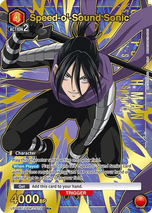 Speed-o'-Sound Sonic (072) (SR*) (UE06BT/OPM-1-072) [UE06BT: One Punch Man] Foil - Deck Out Gaming