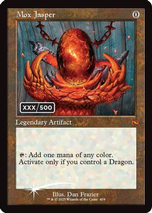 Mox Jasper (Serial Numbered) (419) [Tarkir: Dragonstorm] foil - Deck Out Gaming