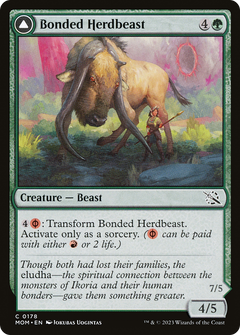 Bonded Herdbeast (178) [March of the Machine] foil - Deck Out Gaming