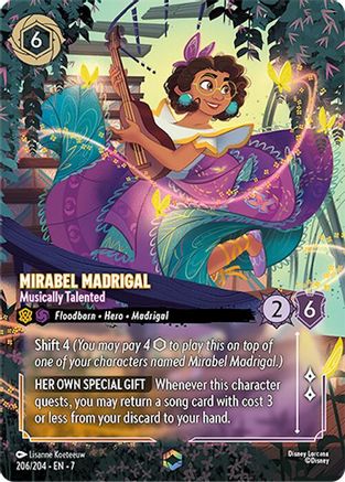 Mirabel Madrigal - Musically Talented (Enchanted) (206/204) [Archazias Island] Holofoil - Deck Out Gaming