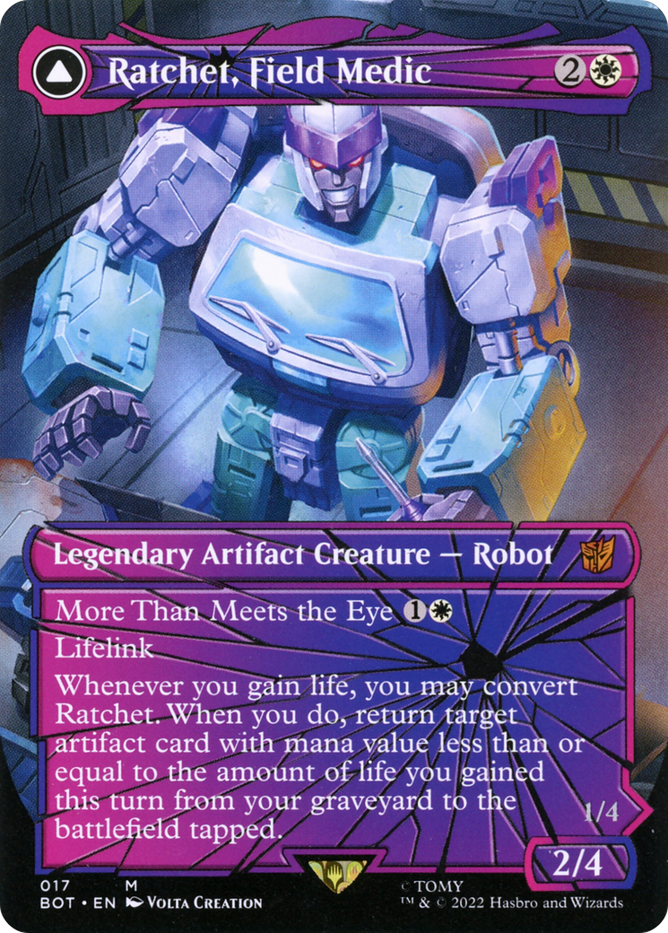 Ratchet, Field Medic (Shattered Glass) (17) [Transformers] foil - Deck Out Gaming