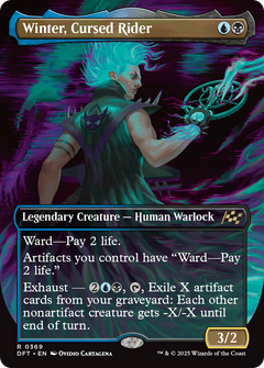 Winter, Cursed Rider (Borderless) (369) [Aetherdrift] - Deck Out Gaming